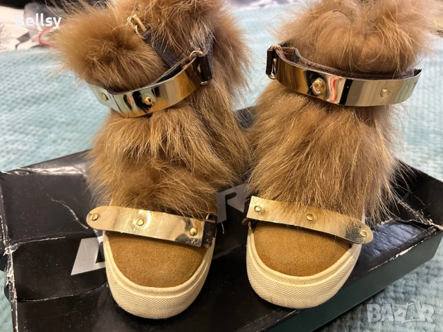 Боти естествен косъм лисица