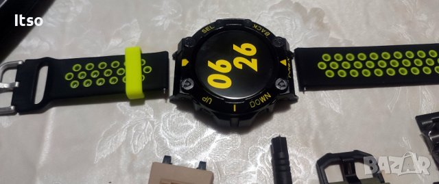 Отличен Amazfit Watch T-Rex 2 , GPS, батерия 20 дни+4 каишки+протектор, снимка 6 - Смарт гривни - 43306152