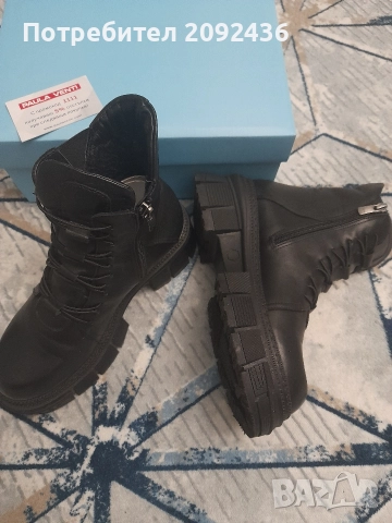 Боти от естествена кожа , снимка 6 - Дамски боти - 52948328