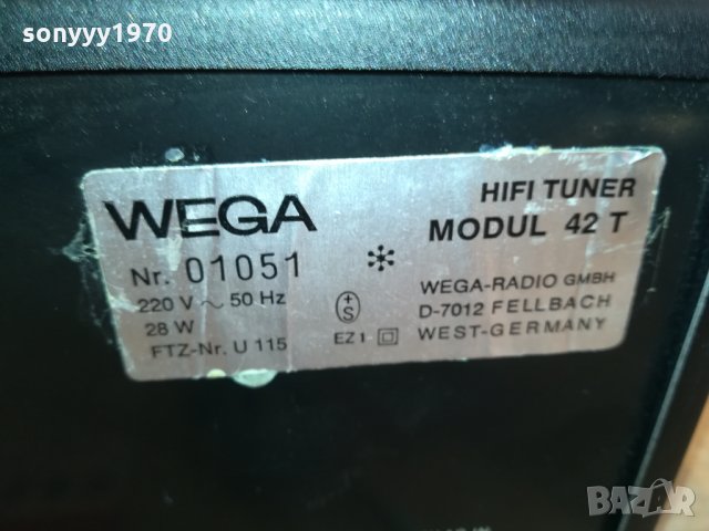WEGA-TUNER 3012211510, снимка 9 - Ресийвъри, усилватели, смесителни пултове - 35277768