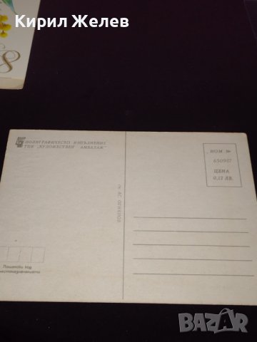 Три стари картички от соца перфектно състояние много красиви за КОЛЕКЦИОНЕРИ 41668, снимка 9 - Колекции - 43112935