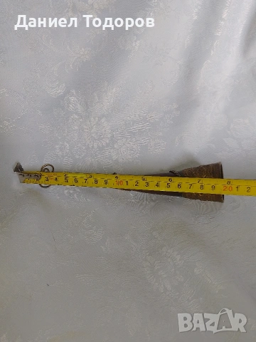 Стар Рог с Бронзов Обков, Чаша  от рог, снимка 8 - Декорация за дома - 49482747