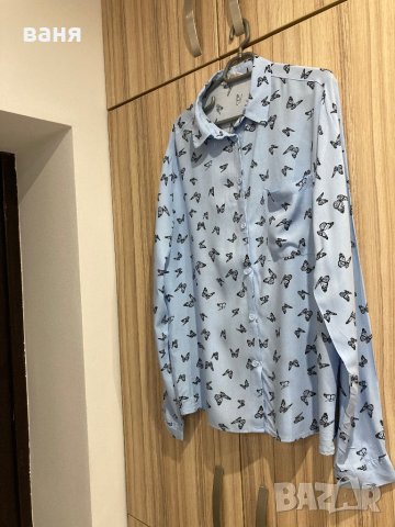 Дамска риза Terranova с пеперуди, снимка 1 - Ризи - 43036885