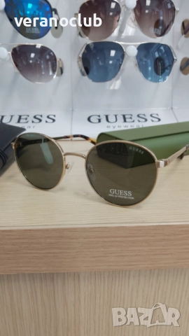 GUESS Кръгли слънчеви очила GOLD