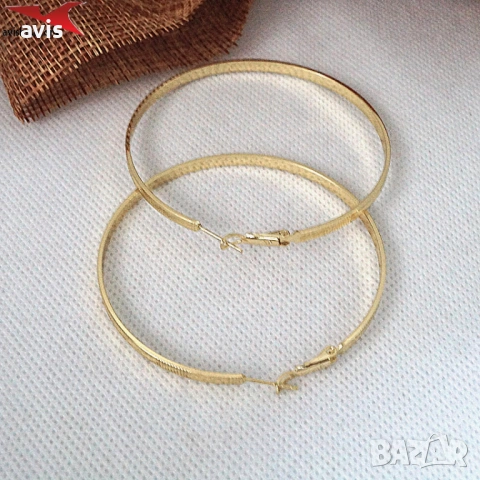 Обеци с 14К златно покритие 2141869, снимка 3 - Обеци - 53559778