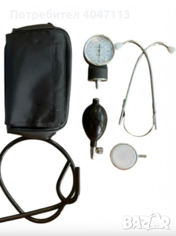 Надежден механичен апарат за кръвно налягане с вграден стетоскоп, снимка 3 - Други - 51640551