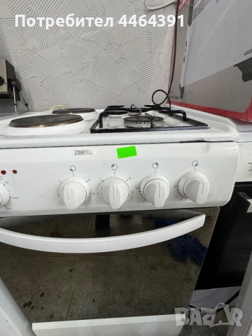 Готварска комбинирана печка ZANUSSI , снимка 4 - Печки, фурни - 53417173