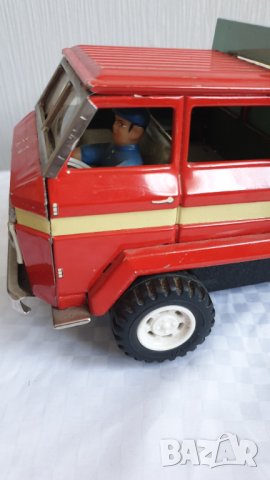 Стара китайска ламаринена играчка самосвал с дистанционно, снимка 9 - Колекции - 43674745