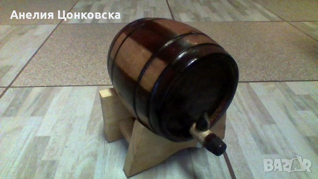 Декоративно дървено буре за подарък или украса , снимка 1 - Сувенири от дърво - 38890131