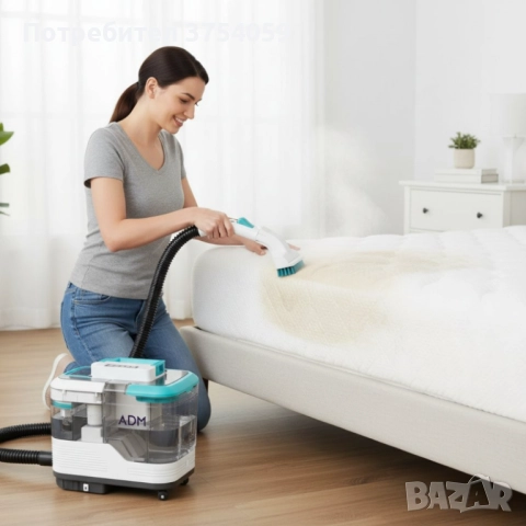 Портативна прахосмукачка с пара – 2 в 1 мокро и сухо почистване на мебели, дивани и килими, 1700W, снимка 5 - Прахосмукачки - 52375551