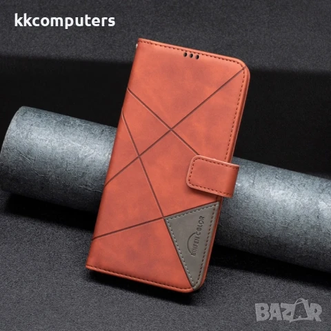 HMD Pulse PRO / Pulse / Pulse+ Rhombus Texture Magnetic Wallet Кожен Калъф и Протектор, снимка 4 - Калъфи, кейсове - 51418880