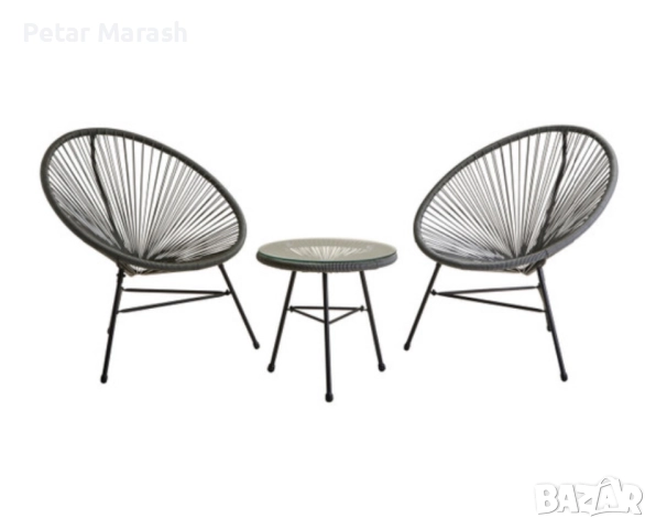 Луксозен Комплект Acapulco от Кафяв Ратан – За Балкон, Веранда и Градина, снимка 11 - Градински мебели, декорация  - 52222910