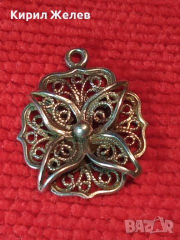 ВЕЛИКОЛЕПЕН ФЛОРАЛЕН ФИЛИГРАНЕН СРЕБЪРЕН РЕТРО МЕДАЛЬОН СРЕБРО 925 РЪЧНА МАЙСТОРСКА ИЗРАБОТКА 39972, снимка 3 - Антикварни и старинни предмети - 42466399