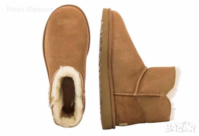 боти  UGG Mini Bailey Button II 1016422   номер 41-42, снимка 6 - Дамски боти - 35413098