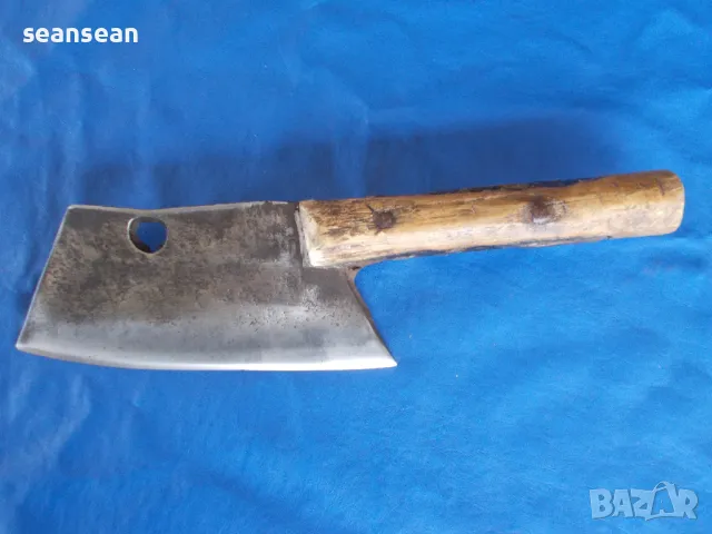 Огромен стар кован сатър, снимка 3 - Ножове - 49798104