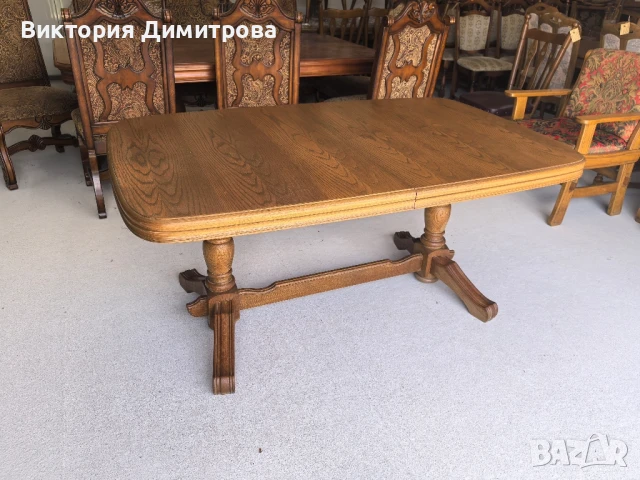 Разтегателна трапезна маса 2,60 м. , снимка 2 - Маси - 50508254