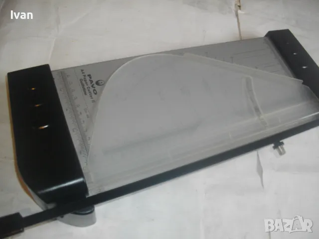 НОВА АЛУМИНИЕВА РЪЧНА ГИЛОТИНА ЗА РЯЗАНЕ НА ХАРТИЯ ФОРМАТ А4 И РАЗЛИЧНИ ВИДОВЕ СИРЕНА КАШКАВАЛ PAVO, снимка 6 - Други инструменти - 49652715