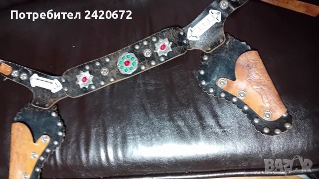 винтидж колан с кобур, снимка 3 - Колани - 53399594