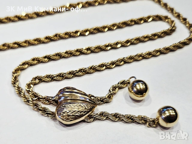 Златен синджир 14.08гр 06549-25, снимка 2 - Колиета, медальони, синджири - 53165922