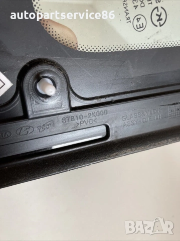 Стъкло за задна лява врата прозорец четвърт за KIA Soul 1.6 CRDi (2011) 87810-2K000, снимка 2 - Части - 53334822