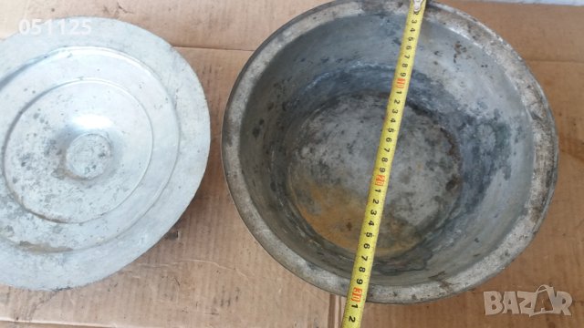 възрожденска масивна бакърена тенджера с надпис , снимка 10 - Антикварни и старинни предмети - 43946280