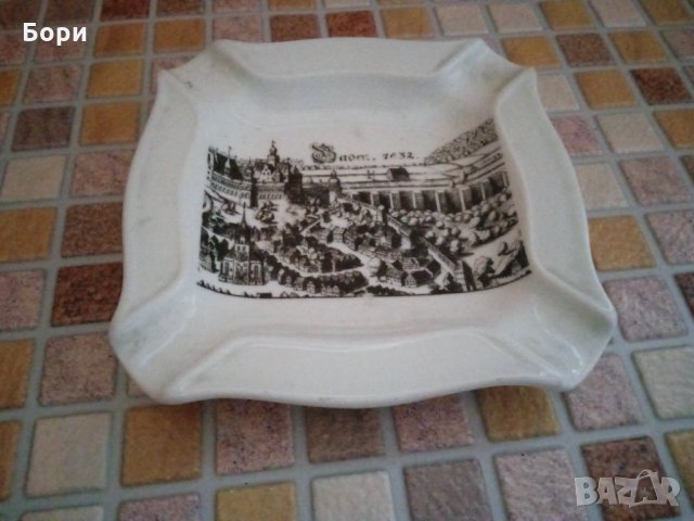 Баварски порцелан пепелник, снимка 2 - Други - 35586873