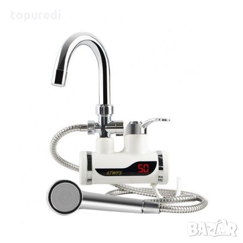 НАГРЕВАТЕЛ ЗА ЧЕШМА + ДУШ СЛУШАЛКА ВЕРТИКАЛЕН 