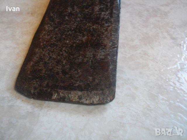 Старо Качество-Стар Масивен Кован Клин-Секач-Нож Кама за Дърва-Цепене-Немска, снимка 7 - Други инструменти - 33301284