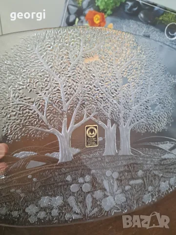 немско стъклено плато поднос Waltherglas     5/1, снимка 5 - Аксесоари за кухня - 49078380