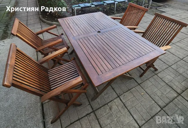 Комплект градински столове и маса