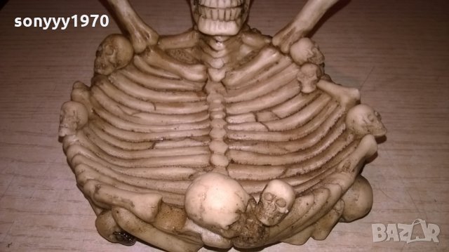 черепи-Декоративен пепелник-14х12х12см, снимка 11 - Колекции - 26905679