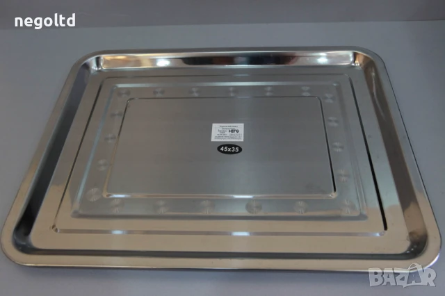 МЕТАЛЕН ПОДНОС за сервиране и отсервиране. Метална сервитьорска табла, снимка 2 - Обзавеждане за заведение - 50960133