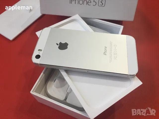 Apple iPhone 5S бял 16Gb Фабрично отключен Айфон телефон, снимка 2 - Apple iPhone - 48801473