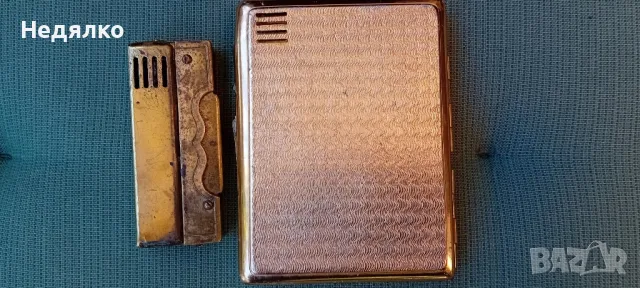 Стара позлатена табакера със запалка Москва, снимка 7 - Антикварни и старинни предмети - 47685183