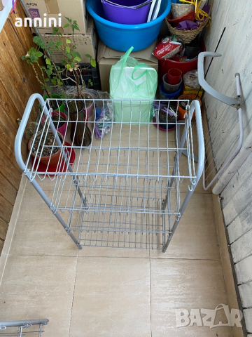 продавам 2 броя стелажи  разм 80/40/23  4 рафта , снимка 2 - Други стоки за дома - 36455046