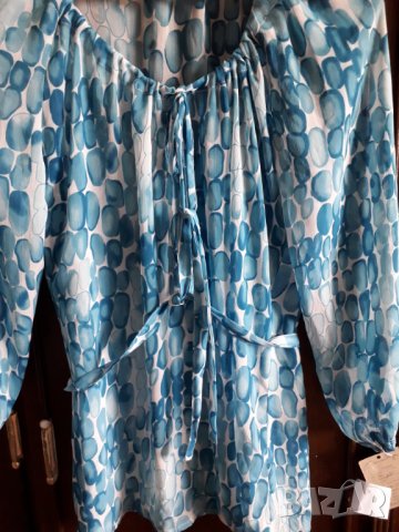 Дамска лятна тънка ефирна блуза с дълъг ръкав, снимка 3 - Блузи с дълъг ръкав и пуловери - 29007599