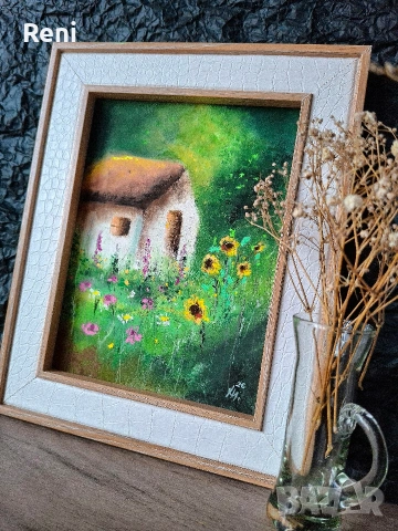 Горски сън, пастелна картина, оригинал, снимка 3 - Картини - 53494645