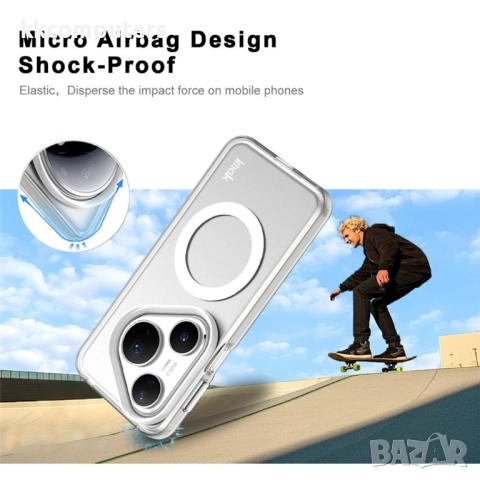 Huawei Pura 80 Pro / Pura 80 Pro+ IMAK Силиконов Калъф TPU +PC/ MagSafe и Протектор, снимка 5 - Калъфи, кейсове - 51798647