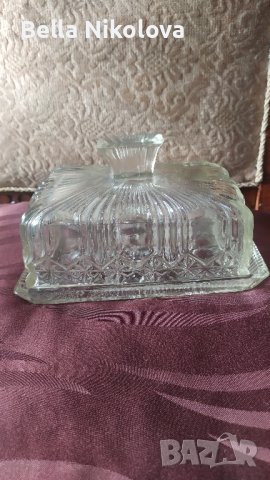 стъклен съд за масло , снимка 2 - Антикварни и старинни предмети - 43139172