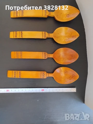 винтидж дървена халба с лъжици, снимка 8 - Други ценни предмети - 51110102