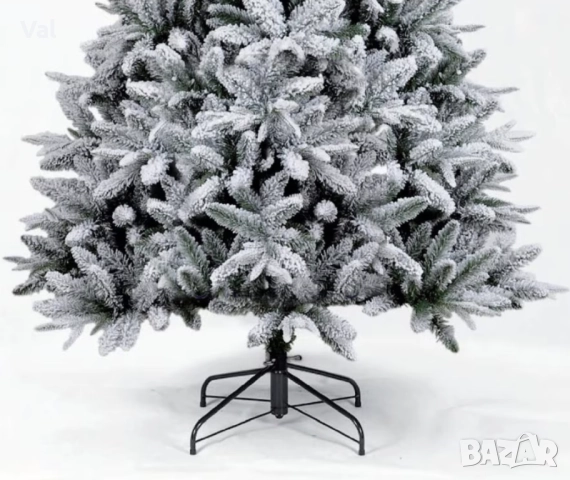 Изкуствена елха Kring Melbourne , цялата заснежена с метална стойка, снимка 3 - Декорация за дома - 52516572