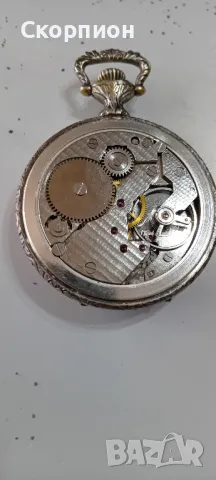 Швейцарски джобен часовник - ARVOR ANTICHOC ANCRE - 17 RUBIS, снимка 4 - Джобни - 49418171