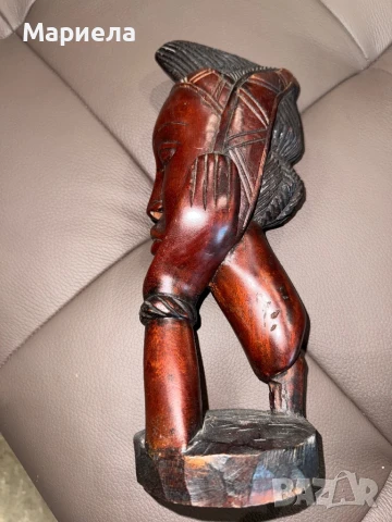 Махагонова статуетка,цена 85 лв., снимка 2 - Статуетки - 51387169