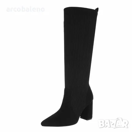 Дамски ботуши на висок ток, 2цвята , снимка 2 - Дамски ботуши - 48241220