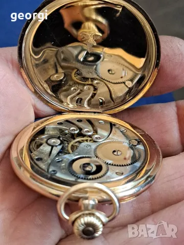 златен швейцарски джобен часовник Longines , снимка 5 - Джобни - 47892977