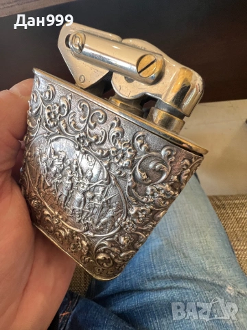 Антична , уникална сребърна запалка Karl Weden, снимка 5 - Антикварни и старинни предмети - 53581946