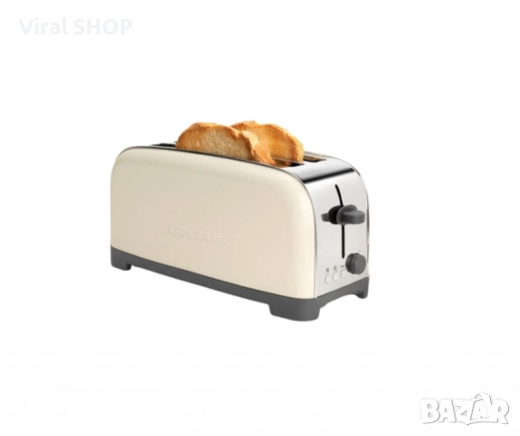 Тостер Taurus Vintage Cream – 1400W, метален корпус, функции претопляне и размразяване, снимка 2 - Тостери - 51527763