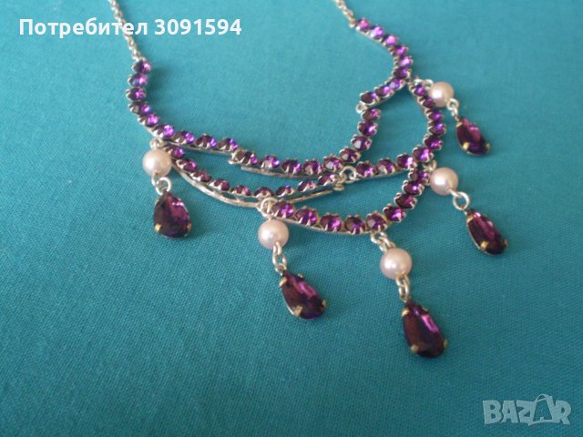 Старо дамско колие огърлица арт деко , снимка 7 - Антикварни и старинни предмети - 37891701