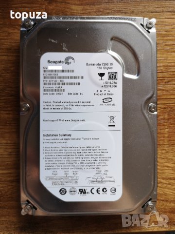 хард диск за компютър Seagate ST3160815AS Barracuda 7200.10 160GB 7.2K 3Gbps SATA, снимка 1