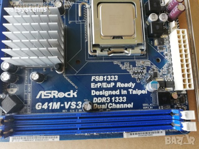Дънна платка ASRock G41M-VS3 Socket 775 CPU+FAN, снимка 4 - Дънни платки - 33038286